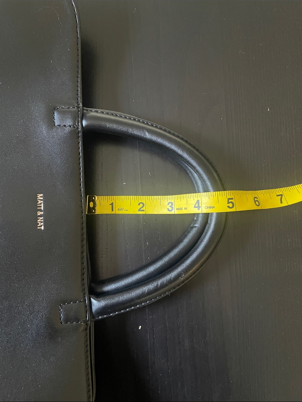Matt & Nat smooth vegan leather Satchel bag - Picture 16 of 16